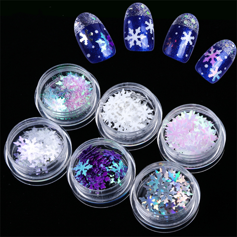 Christmas Snowflake Nail Sequins