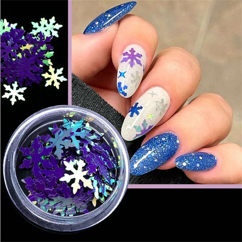Christmas Snowflake Nail Sequins